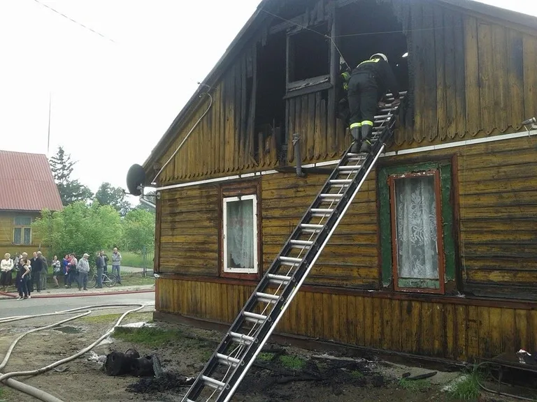 Pożar przy Jagiellońskiej (zdjęcia)