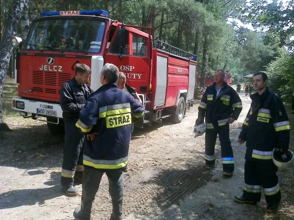 Pożar lasu w powiecie ostrowskim (zdjęcia)