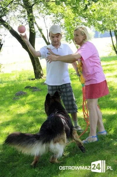 Dogoterapia nad stawem (zdjęcia)