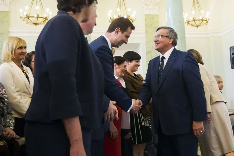 Burmistrz na spotkaniu u pary prezydenckiej (zdjęcia)