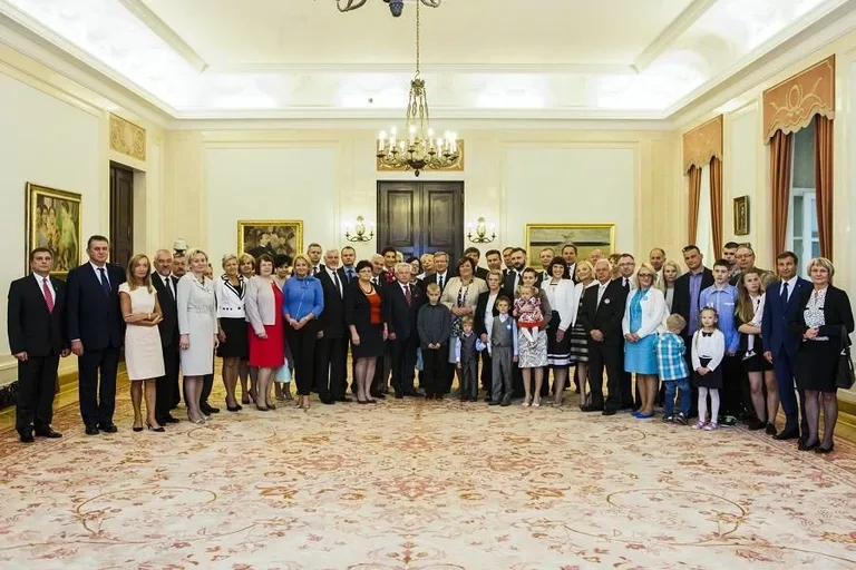 Burmistrz na spotkaniu u pary prezydenckiej (zdjęcia)