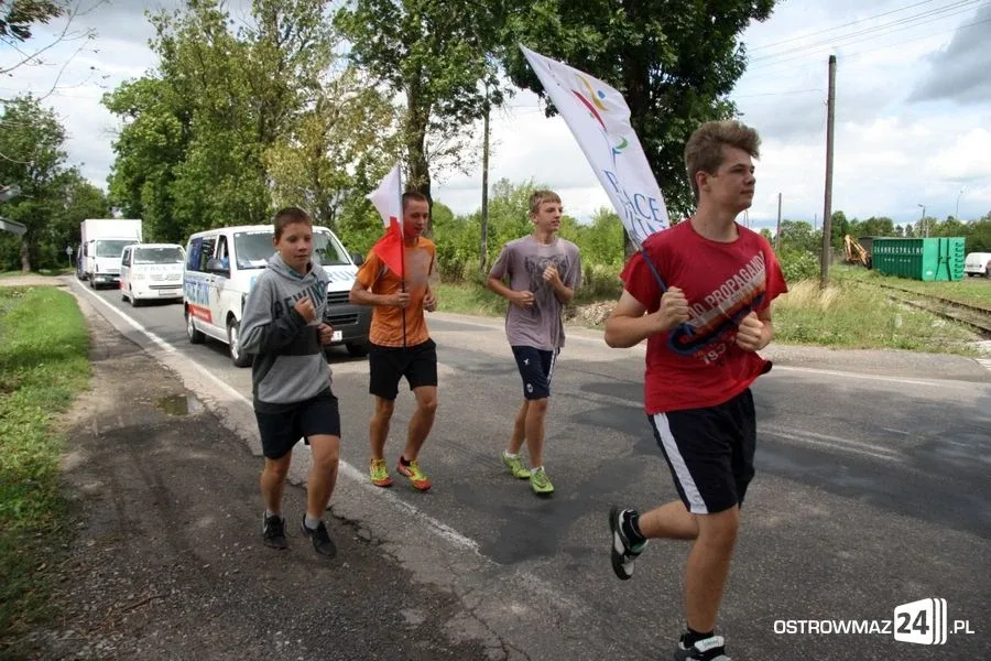 Ostrów znalazła się na trasie biegu Peace Run 2014