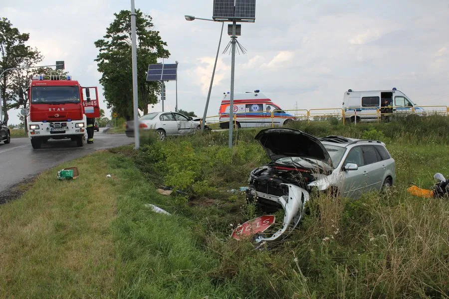 Wypadek w Ponikwi Małej (zdjęcia)