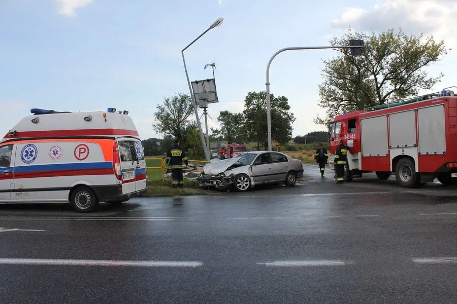 Wypadek w Ponikwi Małej (zdjęcia)