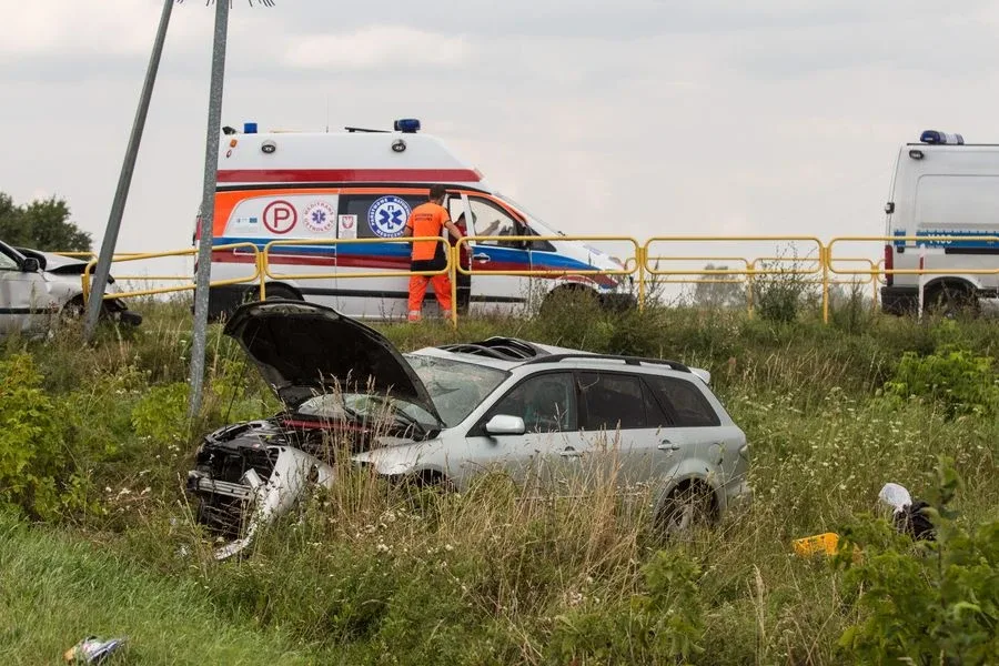 Wypadek w Ponikwi Małej (zdjęcia)