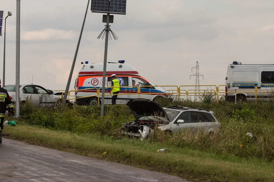 Wypadek w Ponikwi Małej (zdjęcia)