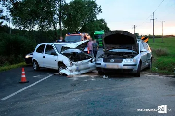 Wypadek w Ugniewie. 5 osób rannych (zdjęcia)