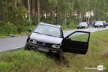 Śmiertelne potrącenie rowerzysty (zdjęcia)