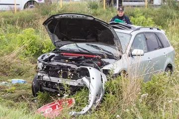 Wypadek w Ponikwi Małej (zdjęcia)