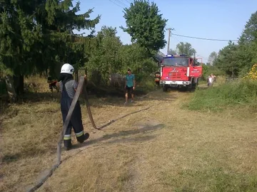 Pożar w miejscowości Kamieńczyk Wielki (zdjęcia)