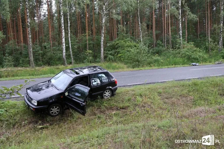 Śmiertelne potrącenie rowerzysty (zdjęcia)