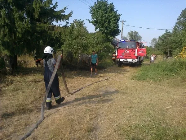 Pożar w miejscowości Kamieńczyk Wielki (zdjęcia)
