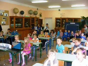 Lisek odwiedził ostrowską 'Czwórkę' (zdjęcia)
