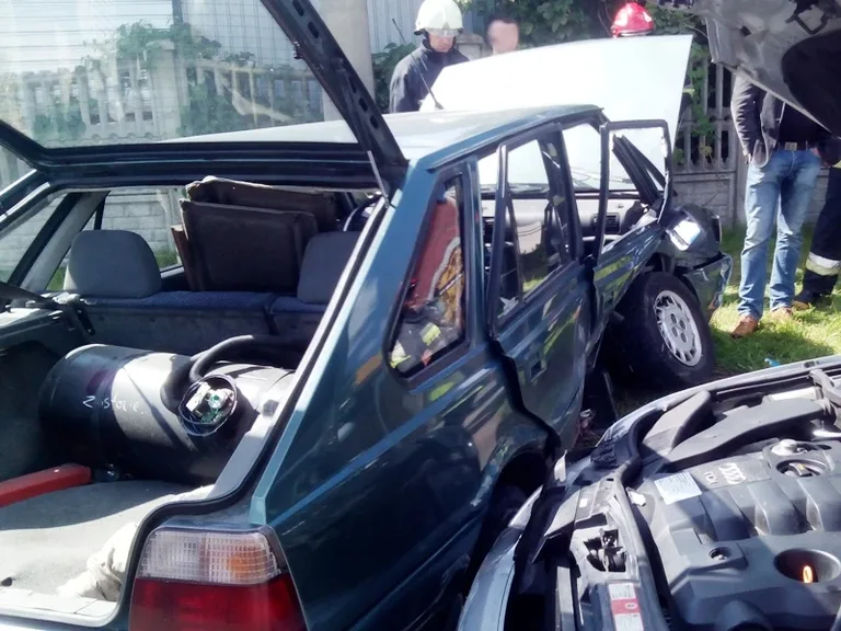 Wypadek przy ul. Sikorskiego w Ostrowi Maz. (zdjęcia)