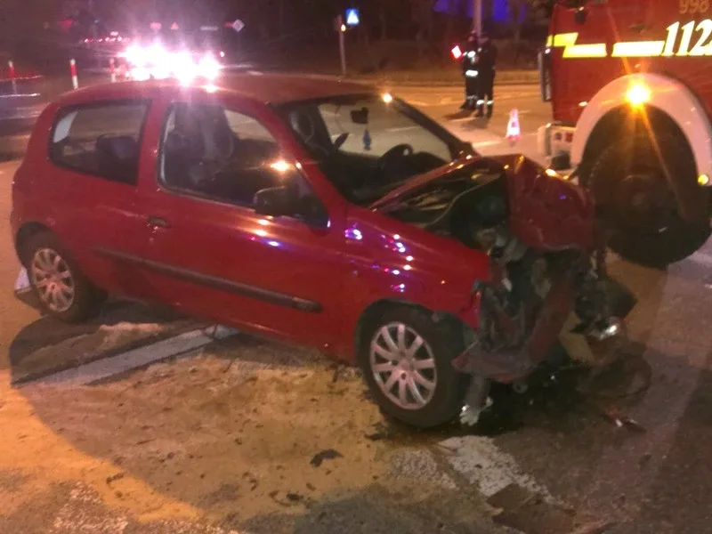 Wypadek na skrzyżowaniu w Broku (zdjęcia)