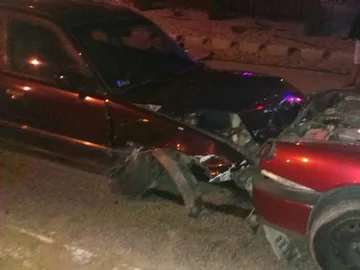 Wypadek na skrzyżowaniu w Broku (zdjęcia)