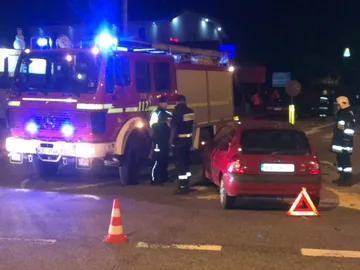 Wypadek na skrzyżowaniu w Broku (zdjęcia)