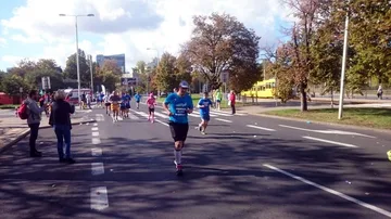 Debiut braci na maratonie warszawskim (zdjęcia)
