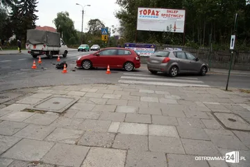 Kolizja z udziałem trzech pojazdów (zdjęcia)