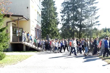 Ewakuacja uczniów ZSP nr 3 (zdjęcia)