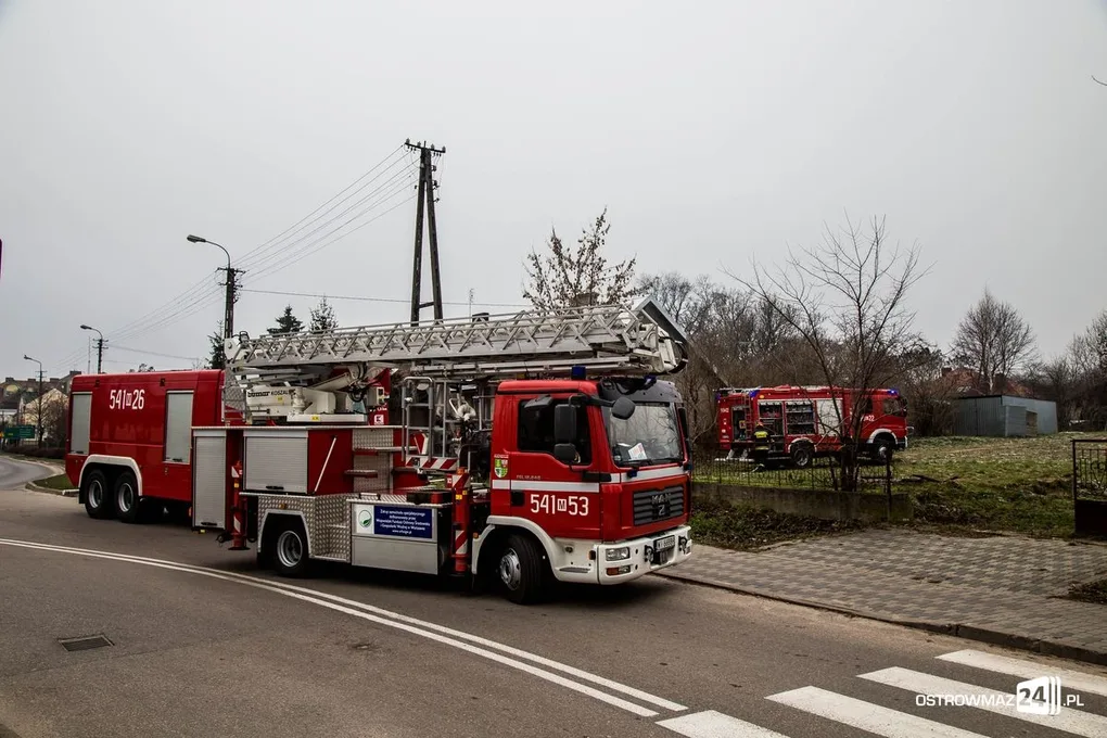 Pożar domu przy ulicy Wileńskiej (zdjęcia)