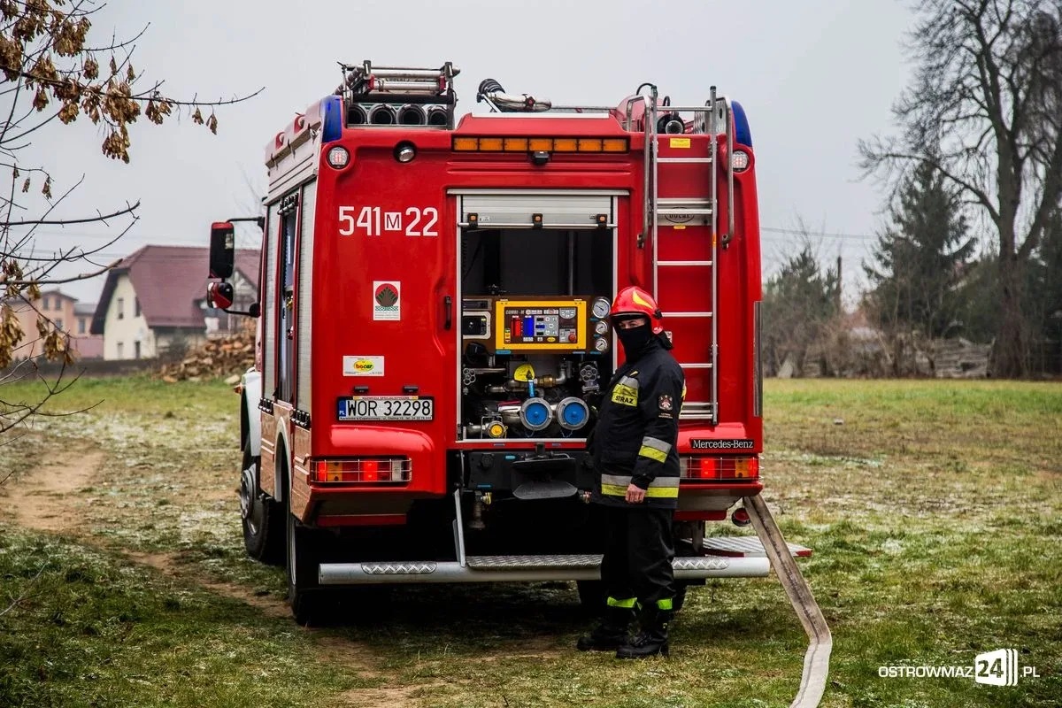 Pożar domu przy ulicy Wileńskiej (zdjęcia)
