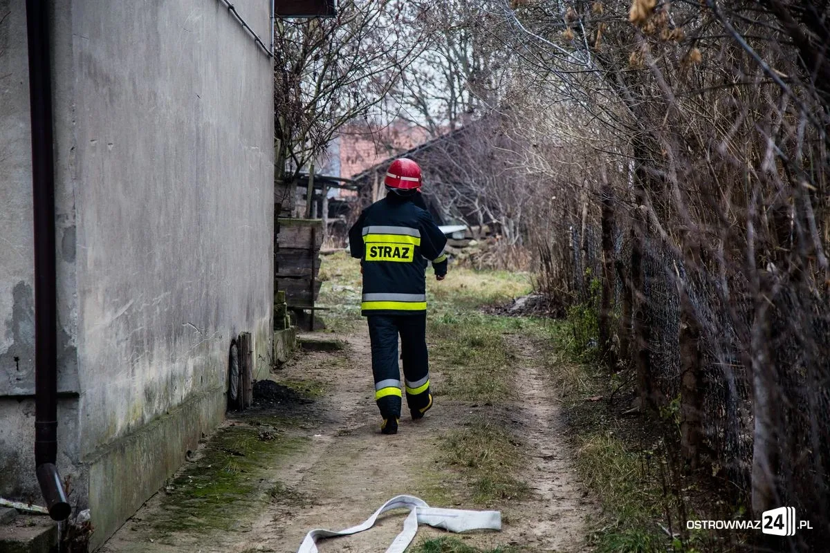 Pożar domu przy ulicy Wileńskiej (zdjęcia)