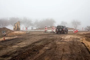 Budowa ronda w Nieskórzu (zdjęcia)