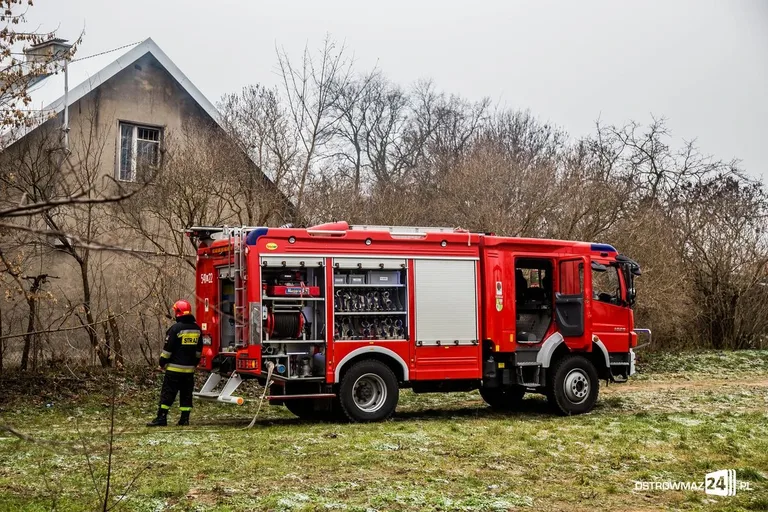 Pożar domu przy ulicy Wileńskiej (zdjęcia)
