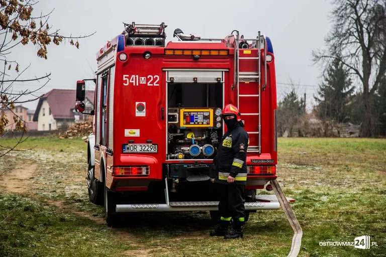 Pożar domu przy ulicy Wileńskiej (zdjęcia)