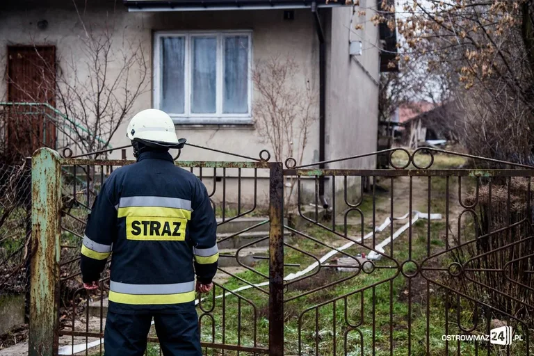 Pożar domu przy ulicy Wileńskiej (zdjęcia)