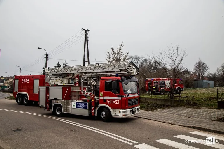 Pożar domu przy ulicy Wileńskiej (zdjęcia)