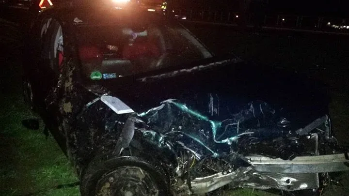 Wypadek na trasie Ostrów Mazowiecka-Różan (zdjęcia)