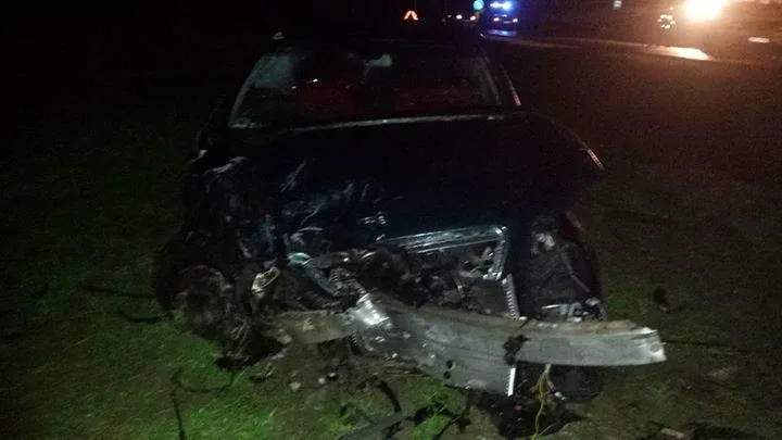 Wypadek na trasie Ostrów Mazowiecka-Różan (zdjęcia)