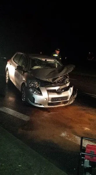 Wypadek na trasie Ostrów Mazowiecka-Różan (zdjęcia)