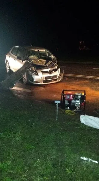 Wypadek na trasie Ostrów Mazowiecka-Różan (zdjęcia)