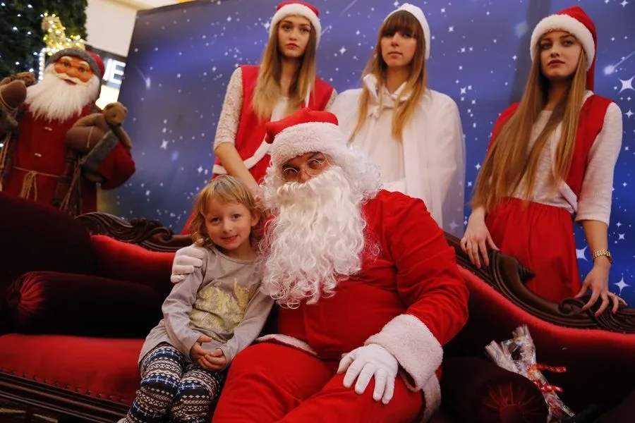 Święty Mikołaj w Galerii Bursztynowej (zdjęcia)