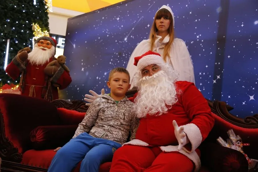 Święty Mikołaj w Galerii Bursztynowej (zdjęcia)