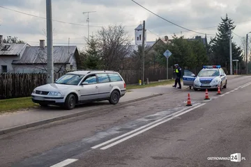 Potrącenie na ul. Małkińskiej (zdjęcia)
