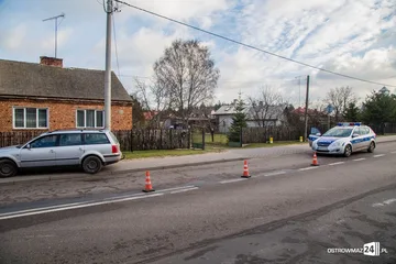 Potrącenie na ul. Małkińskiej (zdjęcia)