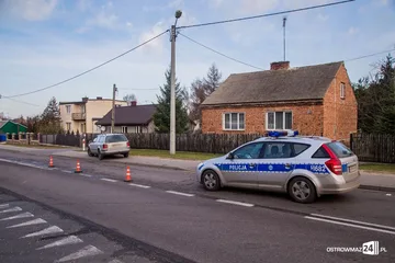 Potrącenie na ul. Małkińskiej (zdjęcia)