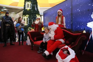 Święty Mikołaj w Galerii Bursztynowej (zdjęcia)