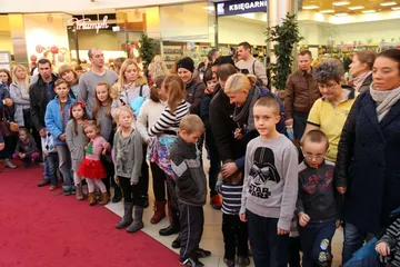 Święty Mikołaj w Galerii Bursztynowej (zdjęcia)