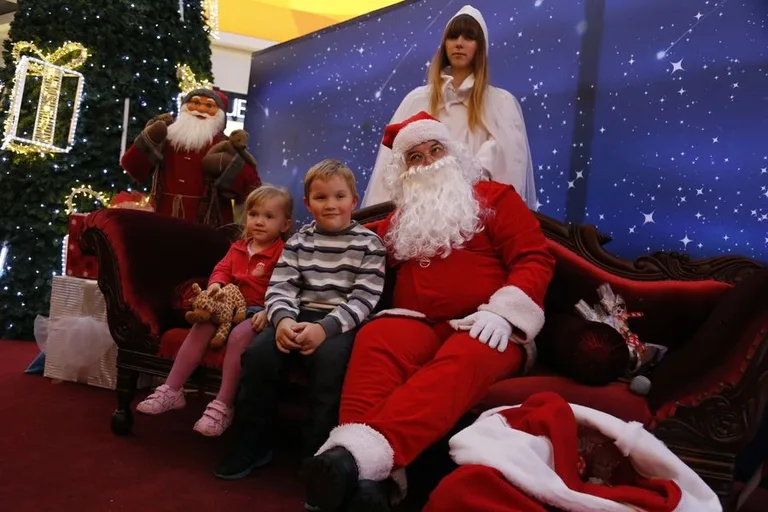 Święty Mikołaj w Galerii Bursztynowej (zdjęcia)