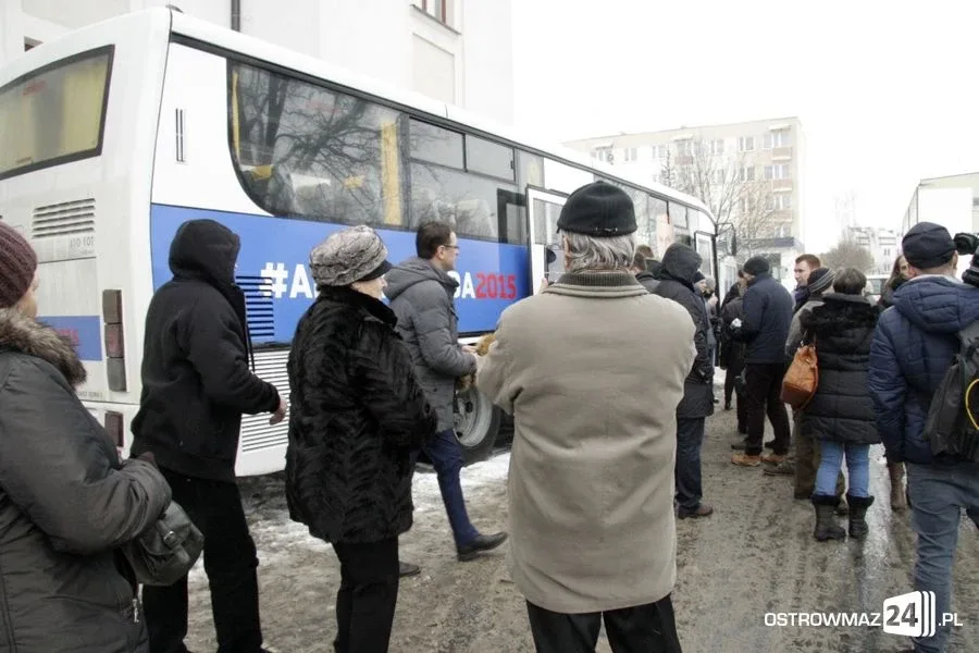 Kandydat na prezydenta w Ostrowi Maz. (zdjęcia, wideo)