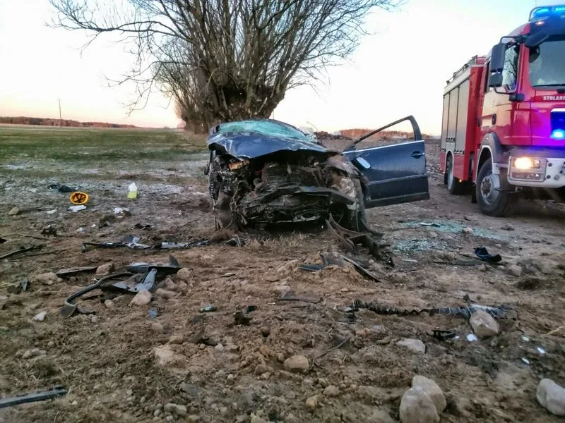Poważny wypadek w Tyszkach-Nadborach (zdjęcia)