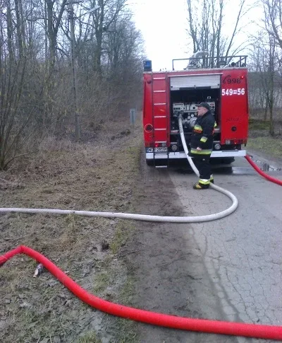 Pożar remizy OSP (zdjęcia)
