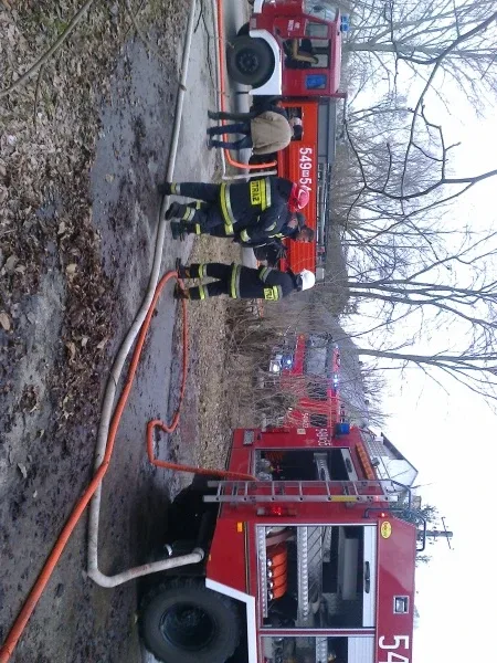 Pożar remizy OSP (zdjęcia)