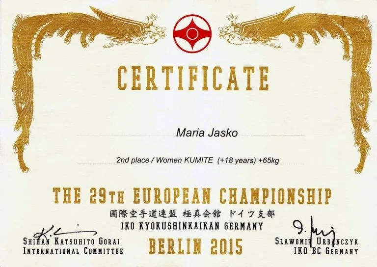 Maria Jasko wicemistrzynią Europy (zdjęcia)