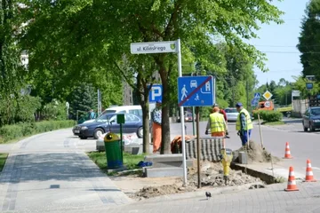 Trwa remont chodnika przy ul. Kościuszki (zdjęcia)